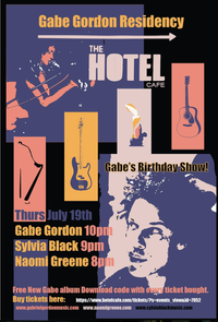 Gabriel Gordon Birthday Show featuring Naomi Greene, Enola Fall, Sylvia Black and GG