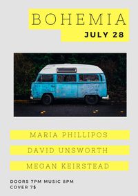 Maria Phillipos / David Unsworth / Megan Keirstead at Bohemia