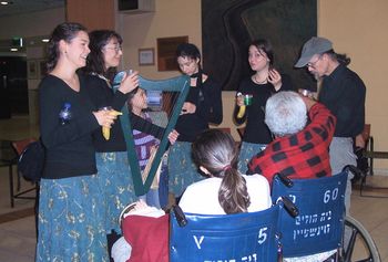 A patient shares his treats with us, l'chaim!
