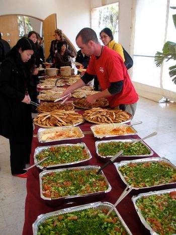 Oh that Israeli food!
