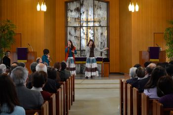 The Methodist Church. The Pastor was wonderful. Several people raised their hands to receive Yeshua.
