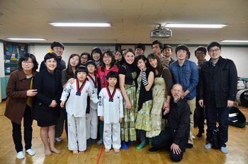 With some of the Youth and Ministers.

