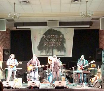 Rameen Shayegan, Drew Fournier, Nick Franclik, Lisa Bodnar, Leo Kline, Dann Araque and Shawn Cavanaugh at the Majestic Theater - PA67 Tour - Schuylkill County

