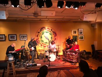 Lisa Bodnar and Whistlegrass perform at the Elk Creek Cafe during the PA67 Tour of Centre County
