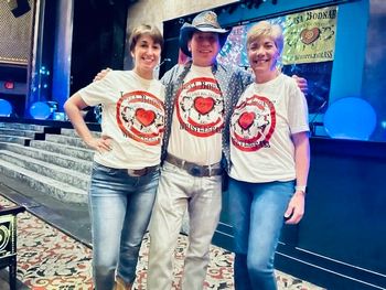 Line Dancers Camille Kresge, Chris Bogden, Deb Miller Williams at the PA67 Tour at Civic Theatre
