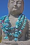 Ibiza Seashells Knotted Rope Necklace - SOLD