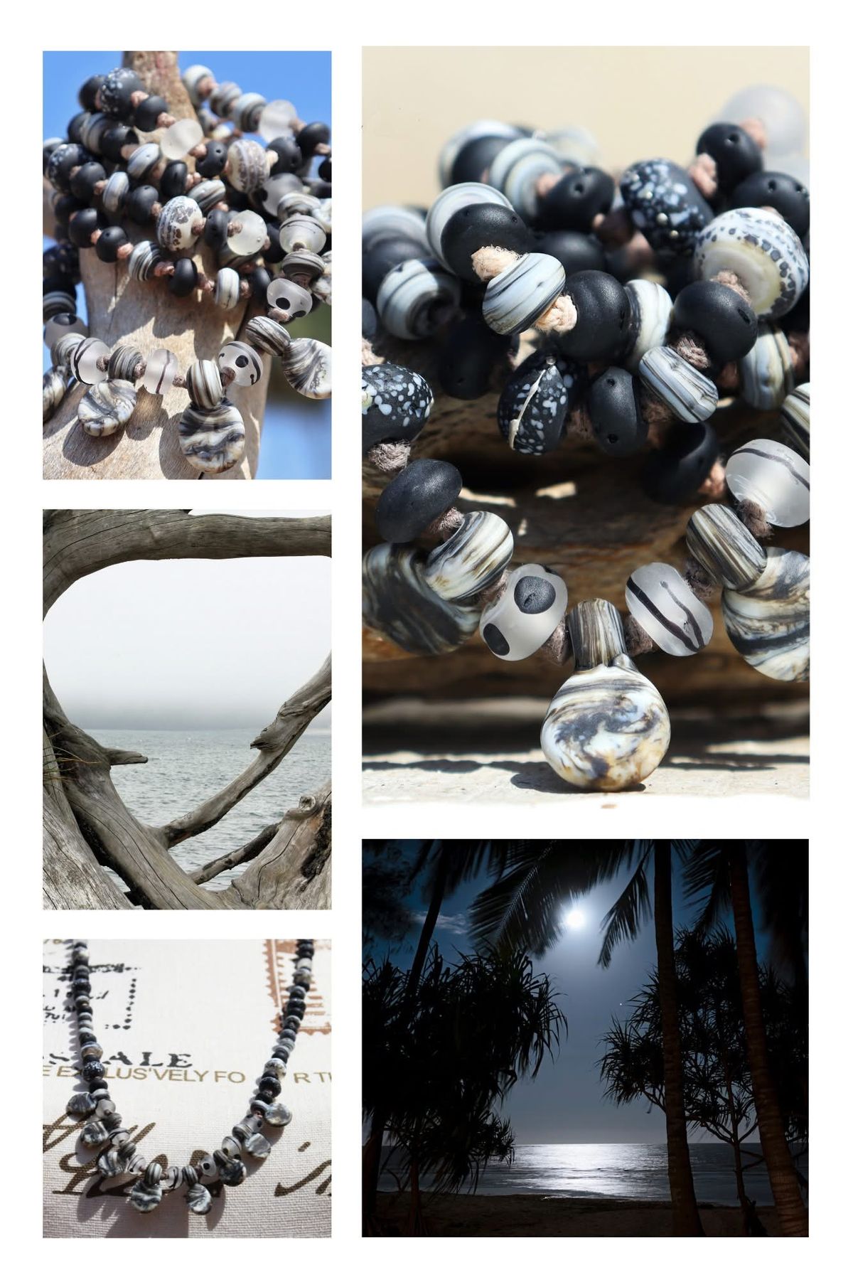 Moonlight Beachwood Necklace