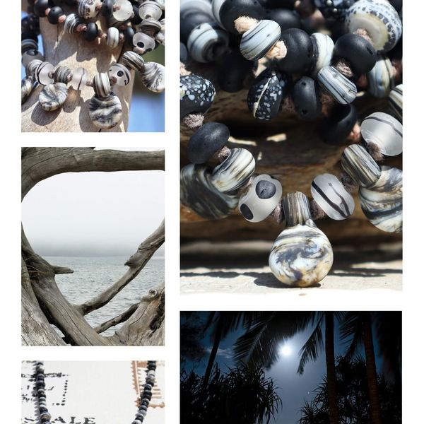 Moonlight Beachwood Necklace