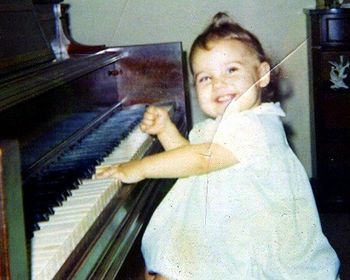 Banging the crap out of grandma's piano.
