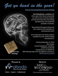 Nathan Henshaw (Selmer & Silverstein presentation) ABODA Brass & Woodwind Resource evening