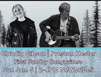 1st Sunday Songwriters - Claudia Gibson & Preston Hester