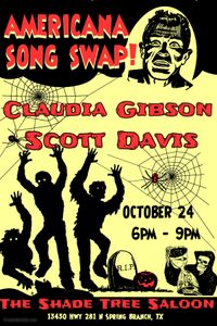 Claudia Gibson and Scott Davis at the Shade Tree