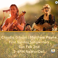 1st Sunday Songwriters - Claudia Gibson & Matthew Payne
