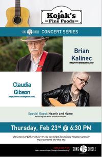 Song Circle Houston: Claudia Gibson & Brian Kalinec
