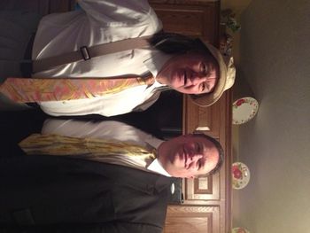 Another pic of Brother Roger with Brother Jim McComas, what a pair! We love them both dearly.
