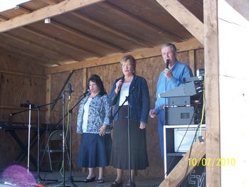 On the outside stage in Shipshewana, IN.
