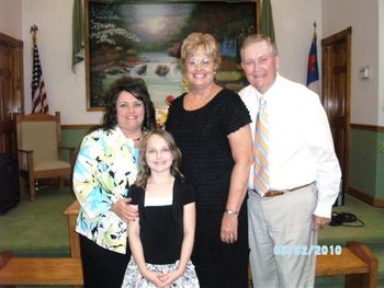 This is Miss Sarah Hunter from Post Oak Shade FWB Church Cookeville, TN. She sings wonderfully (harmony too) and plays mandolin and violin. Great to see we still have young people who love what we do and are keeping the tradition alive. Thank you Sarah!
