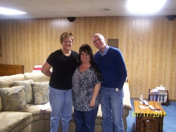 Debbie, Anna, and Roger at the end of the day. 01/17/11

