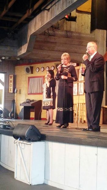 The Joyaires on stage at the Valley Theater Dollywood 2013
