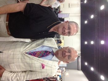 Ernie and Preacher Larry Brown at the Singing In The Sun 2013.
