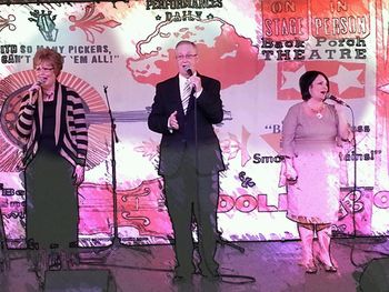 On stage of the Back Porch Dollywood 10/17/14.  Thanks Randy Hensley for the photos.
