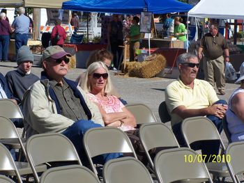Tommy and Kathy Allison and Sharon(Sharon was taking the picture) and Truman Hamby came up from NC to Shipshewana, IN to be with us, was glad to have them.
