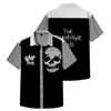 Runae Moon "Skull" Cotton Button Up Shirt 