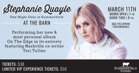 Stephanie Quayle The Lost Years Concert with Tori Tullier