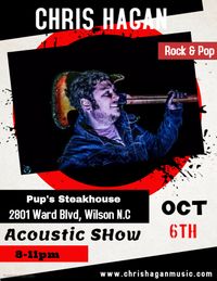 Chris Hagan at Pups Steak House