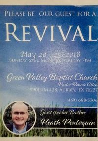 Green Valley Baptist's Revival Week!