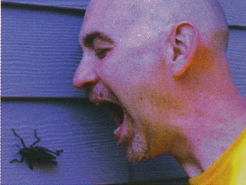 Dave enjoying one of New Orleans tasty bugs.
