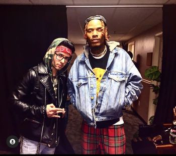 Matt Shredder pictured with international recording artist Fetty Wap
