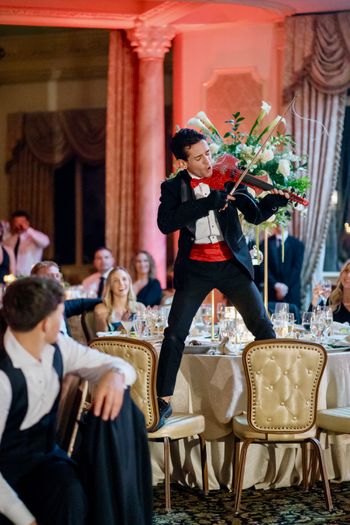 Shredder performing at a wedding at the historic Pleasantdale Chateau, NJ
