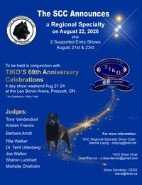 Schipperke Club of Canada Regional Specialty (East) Prescott, ON