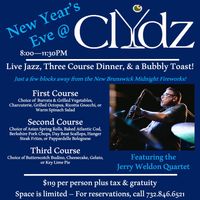 Jerry Weldon Quartet New Year's Eve @ Clydz