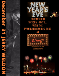 Evan Sherman Big Band New Years Eve at Django