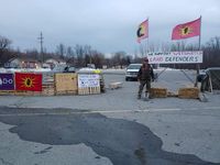 Jayohcee at Unity fire Kawenoke Akwesasne