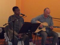 Marcia Gomes with David Russell and Charlie Braun