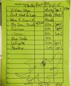 Set List Signed