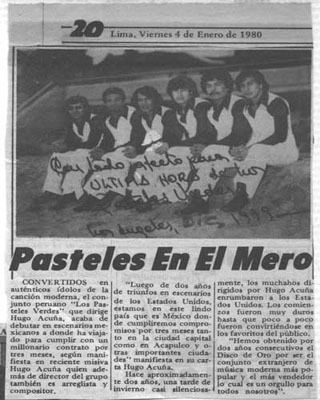 "Ultima. Hora", Perú.
