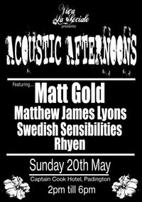 Matthew James Lyons plays Viva La Sociale’s Acoustic Afternoon