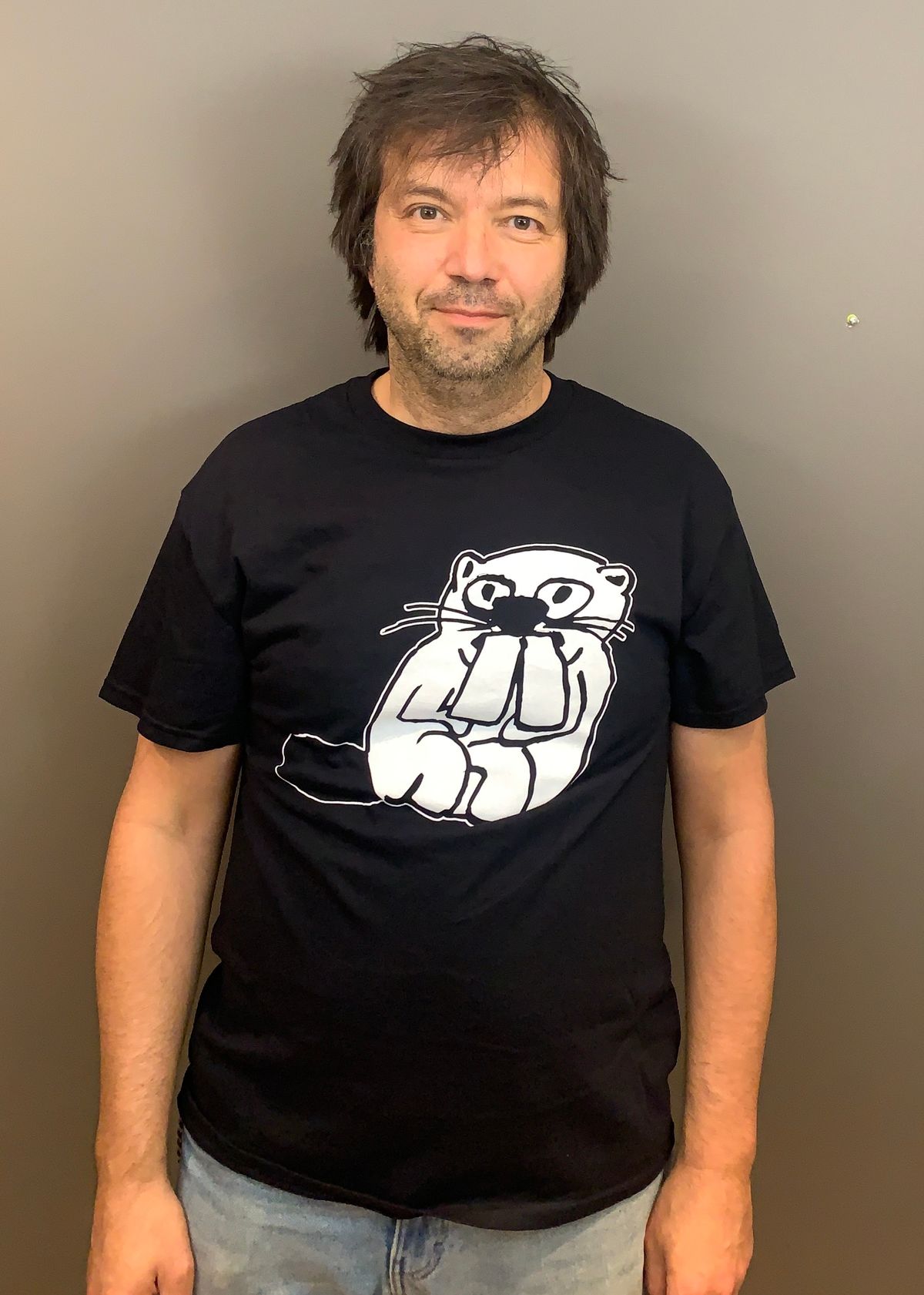 T-shirt castor noir et blanc