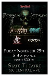 Flotsam And Jetsam/Helstar/Hatchet/The DOOD/Akara
