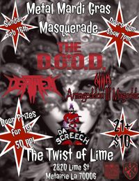 The Dissonance Tour New Orleans Metal Mardi Gras Masquerade