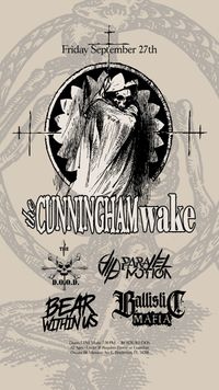 Oscura The Cunningham Wake, The DOOD, Parallel Motion , Bear Within Us, Ballistic Mafia 