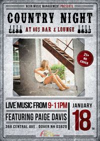 Paige Davis @ 603 Lounge