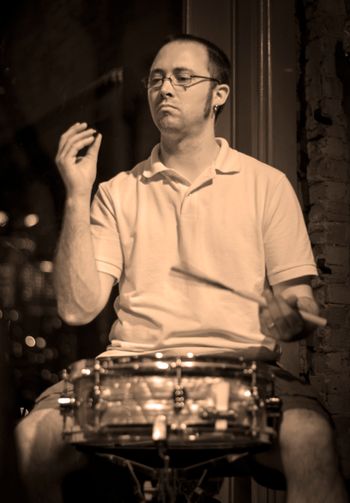 Sam Stevens contemplates the mystery of the egg shaker

