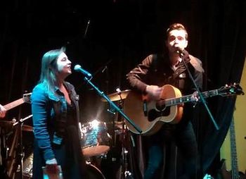 Liz Wilkinson and Ben Kyle at the Wilkinson James CD Release Party, Harriet Brewing, March 2014
