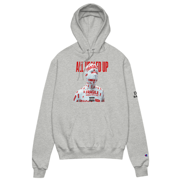 ALL HEALED UP gray hoodie