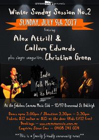 Christina Green and Alex Attrill+Callum Edwards at Annexe Arts @ The Caravan Club